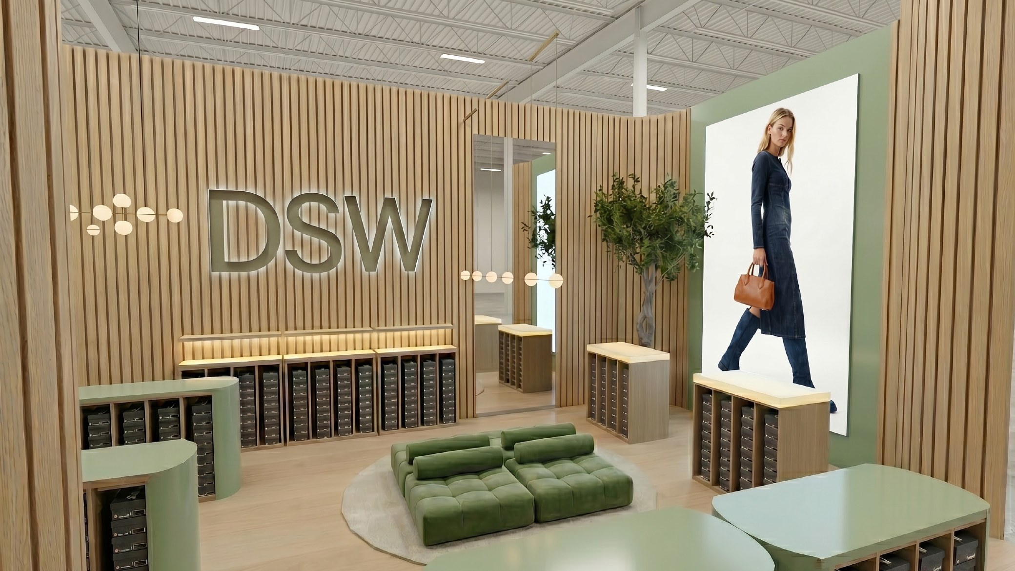 The Edit — DSW brand wall and lounge