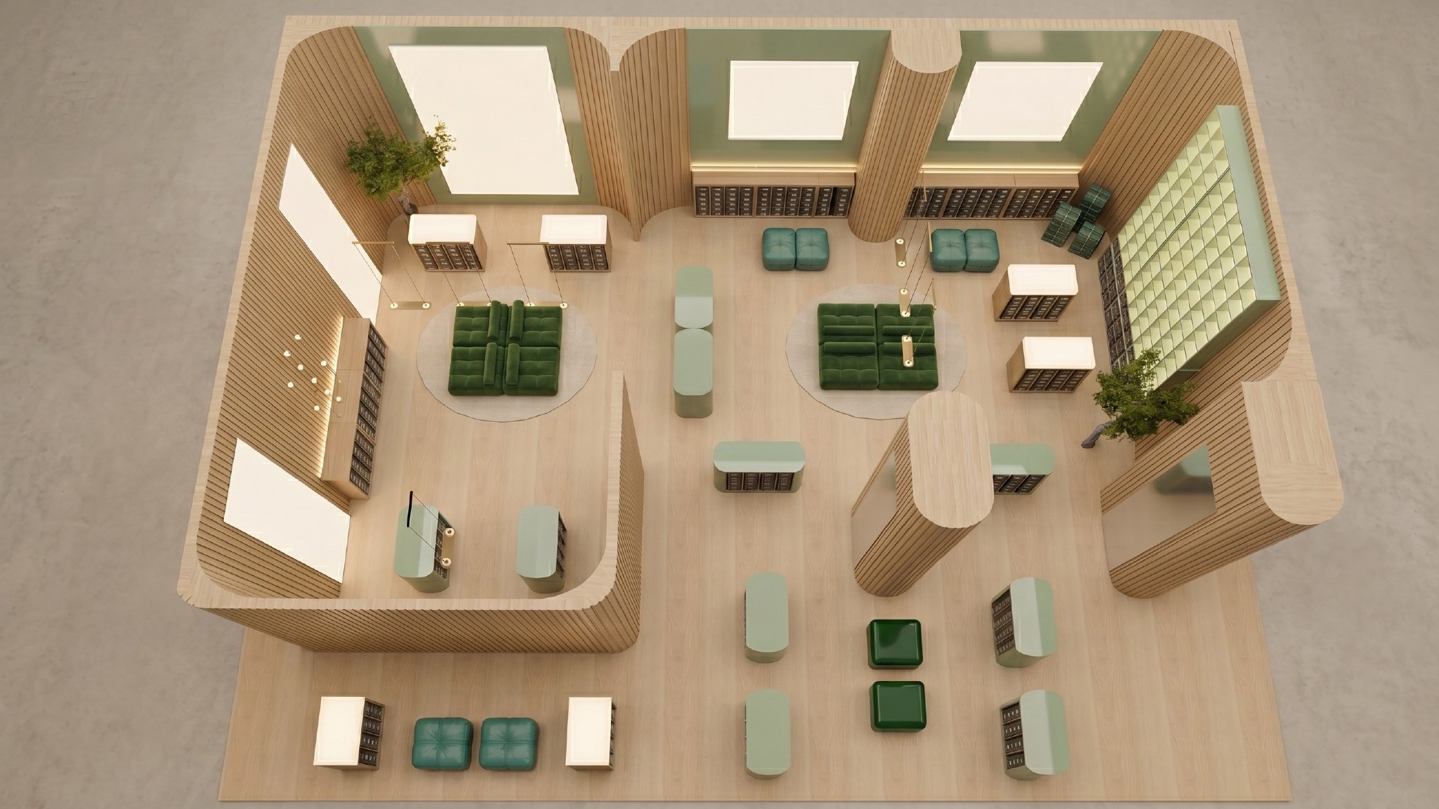 The Edit — overhead floor plan