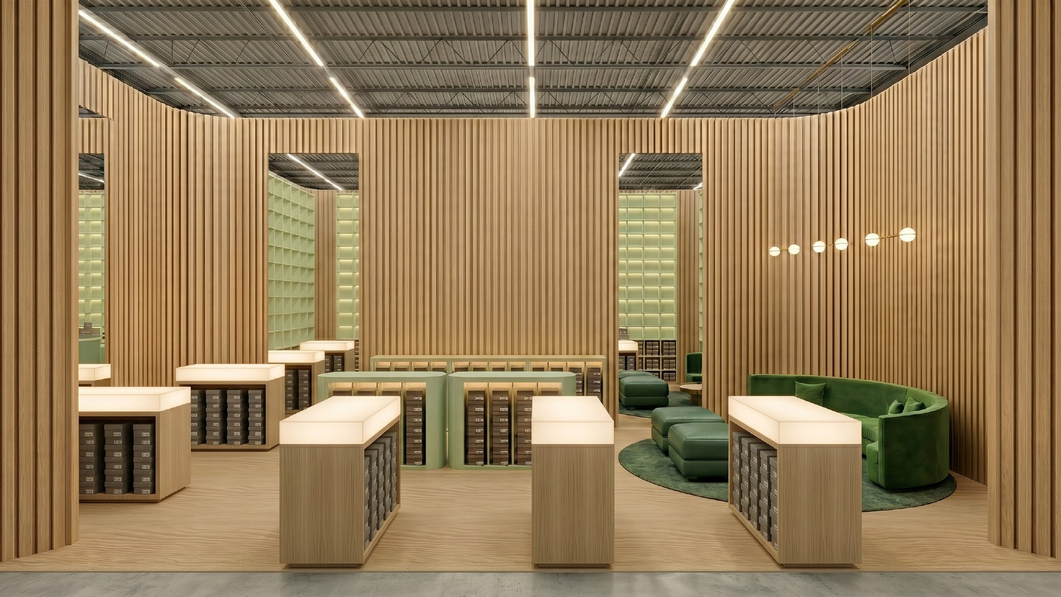 Round seating variation — interior view